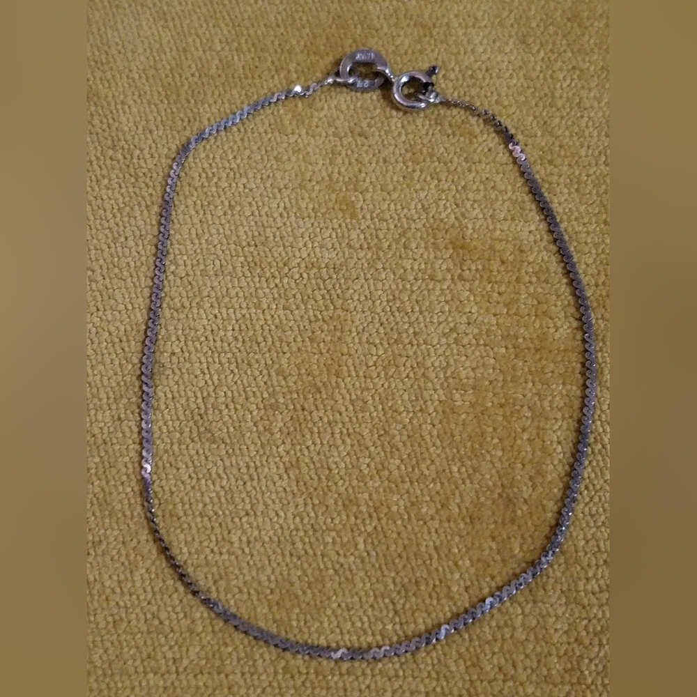 Sterling Silver flat bracelet